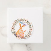 Cute bunny Happy Pasen Bedankjes Labels (In situ)