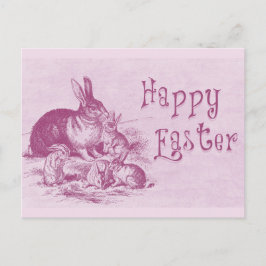 Cute  Bunny Happy Pasen Briefkaart