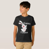 Cute Bunny Happy Pasen T-shirt (Voorkant volledig)