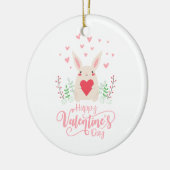 Cute Bunny Happy Valentine's Day | ORNAMENT (Links)