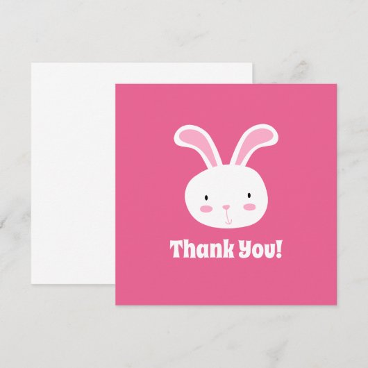 Cute Bunny Hartelijk dank (Voorkant / Achterkant)