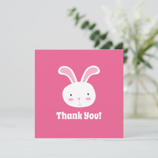 Cute Bunny Hartelijk dank (Staand voorkant)