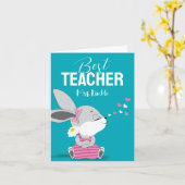 Cute Bunny - Hartelijk dank voor uw kaart voor doc (Gele Bloem)