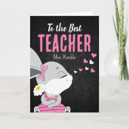 Cute Bunny - Hartelijk dank voor uw kaart voor ler