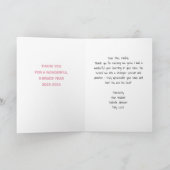 Cute Bunny - Hartelijk dank voor uw kaart voor ler (Binnen)