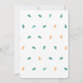 Cute Bunny Head Easter Brunch Kaart (Achterkant)