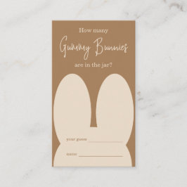 Cute bunny Hoeveel gummy bunnies spel Informatiekaartje