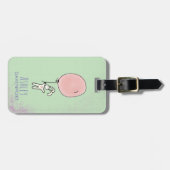 Cute Bunny Holding een ballon Bagagelabel (Voorkant horizontaal)