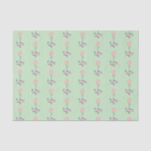 Cute Bunny Holding een ballon Happy Birthday Tissuepapier