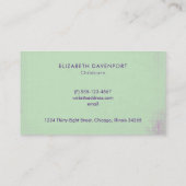 Cute Bunny Holding een ballon Visitekaartje (Achterkant)