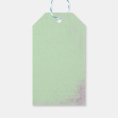 Cute Bunny Holding een ballonvaardag Cadeaulabel (Achterkant)