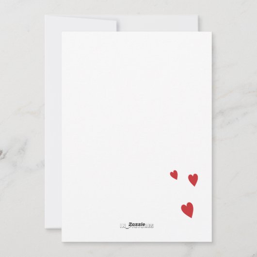 Cute bunny holding feestdagenkaart (Achterkant)