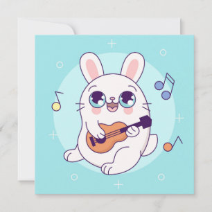 Cute Bunny Holiday Kaart