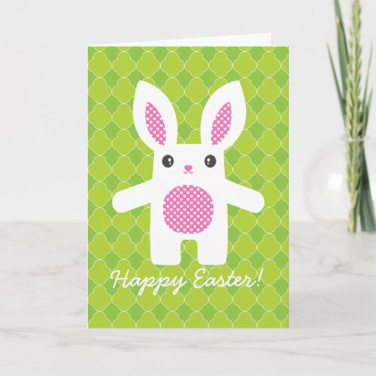 Cute Bunny Hug Feestdagen Kaart (Voorkant)