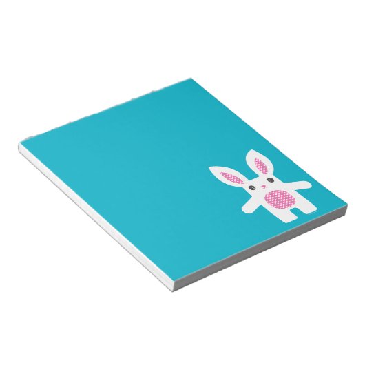 Cute Bunny Hug Notitieblok (Schuin)