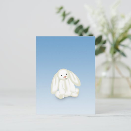 Cute Bunny Illustration - Briefkaart (Staand voorkant)