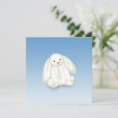 Cute Bunny Illustration Persoonlijke Aankondiging (Staand voorkant)