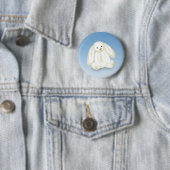 Cute Bunny Illustration Ronde Button 5,7 Cm (In situ)