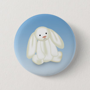 Cute Bunny Illustration Ronde Button 5,7 Cm