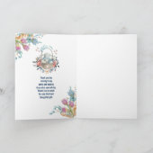 Cute Bunny in Basket & Tulip Florals Party Bedankt (Binnen)