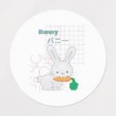 Cute Bunny-Kawaii collectie Labels (Design 2)