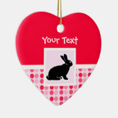 Cute Bunny Keramisch Ornament (Rechts)