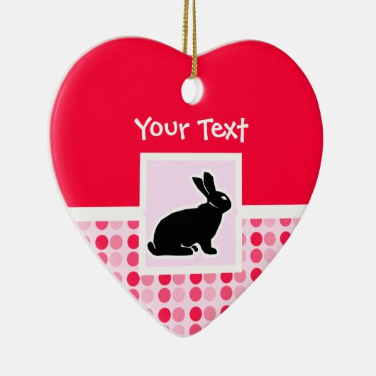 Cute Bunny Keramisch Ornament (Rechts)