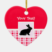 Cute Bunny Keramisch Ornament (Voorkant)