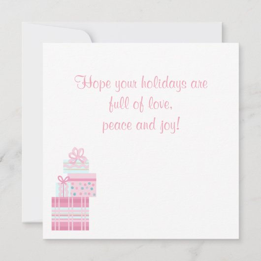 Cute Bunny Kerstroze en Mint (Achterkant)