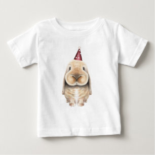 Cute Bunny Kids Verjaardags T-Shirt - Feestbeest