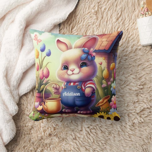 Cute Bunny Kind Kussen (Deken)