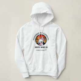 Cute Bunny Knuffel Carrot Retro Zonsondergang T-Sh Hoodie