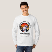 Cute Bunny Knuffel Carrot Retro Zonsondergang T-Sh T-shirt (Voorkant volledig)