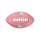 Cute bunny konbit cartoon illustration american football (Voorkant)