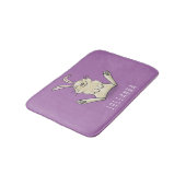 Cute bunny konbit cartoon illustration badmat (Gekanteld)