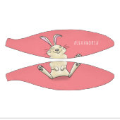 Cute bunny konbit cartoon illustration basketbal (Panelen)