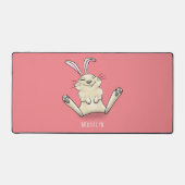 Cute bunny konbit cartoon illustration bureaumat (Voorkant)