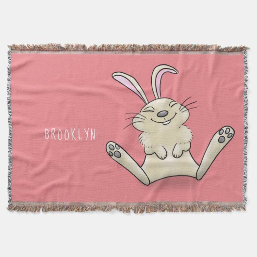Cute bunny konbit cartoon illustration deken (Voorkant)