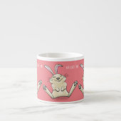Cute bunny konbit cartoon illustration espresso kop (Voorkant)
