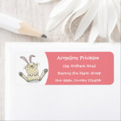 Cute bunny konbit cartoon illustration etiket (Insitu)