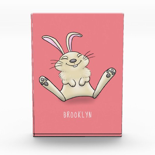 Cute bunny konbit cartoon illustration fotoblokken (Voorkant)