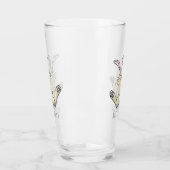 Cute bunny konbit cartoon illustration glas (Links)