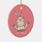 Cute bunny konbit cartoon illustration keramisch ornament (Rechts)