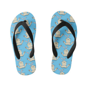 Cute bunny konbit cartoon illustration kinder teenslippers