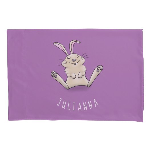 Cute bunny konbit cartoon illustration kussensloop (Voorkant)