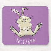 Cute bunny konbit cartoon illustration muismat (Voorkant)