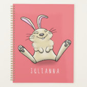Cute bunny konbit cartoon illustration planner (Voorkant)