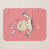 Cute bunny konbit cartoon illustration sherpa deken (Voorkant (horizontaal))