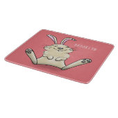 Cute bunny konbit cartoon illustration snijplank (Hoek)