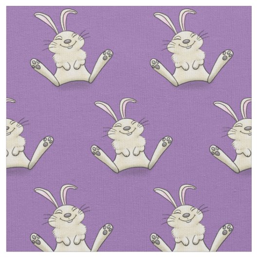 Cute bunny konbit cartoon illustration stof (Close Up)